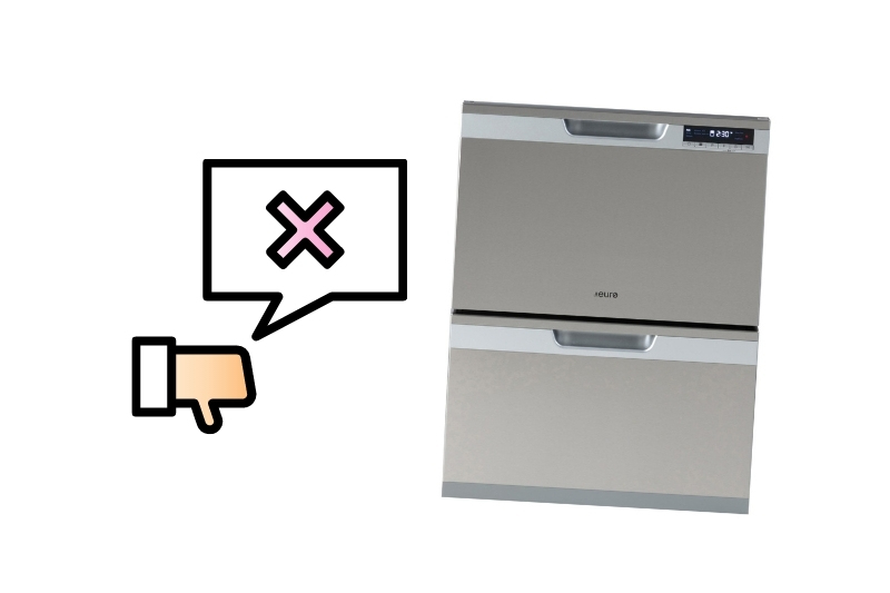 double drawer dishwasher disadvantages