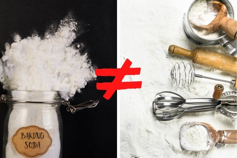 baking soda not same as baking powder