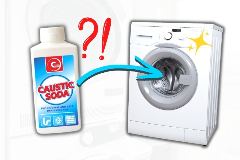 clean washing machine using caustic soda