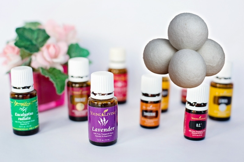 dryer balls and essential oils