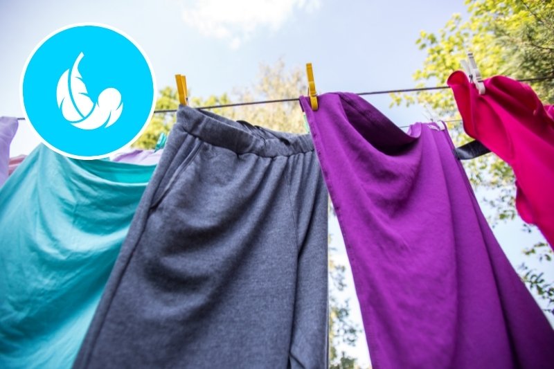 drying clothes in the sun