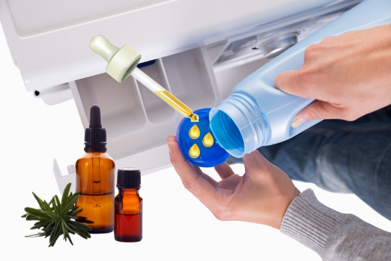 add essential oils to laundry detergent