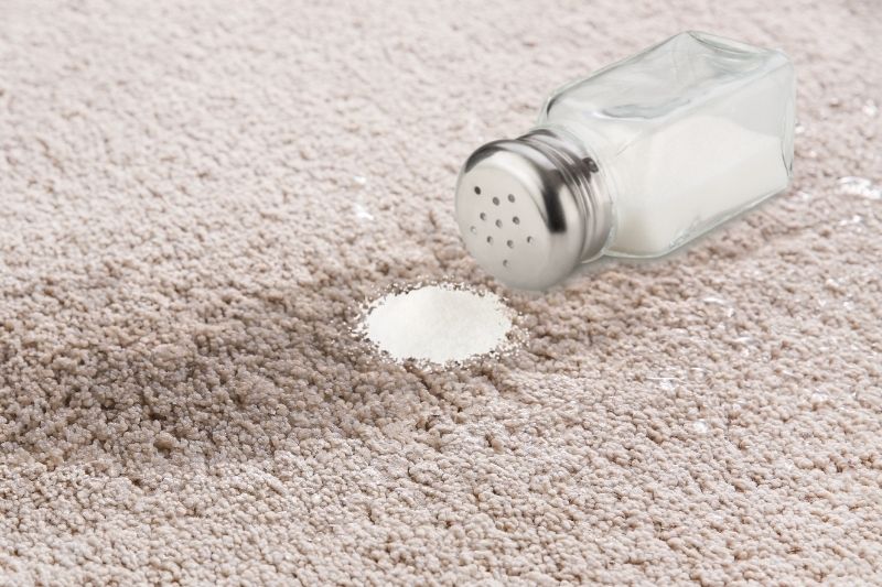 add salt to carpet stain