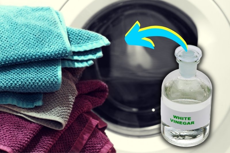 add vinegar to clean new towels