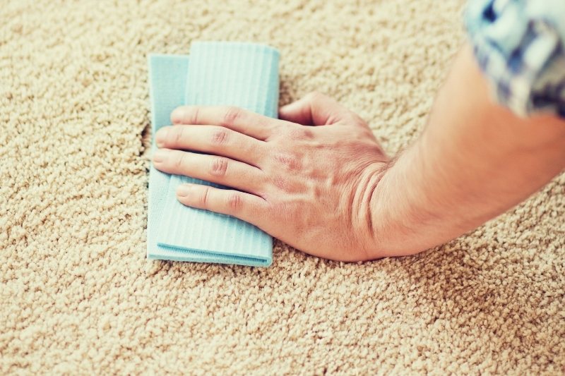 blotting carpet stain