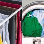 drying clothes inside out