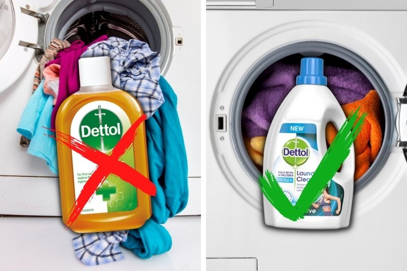 normal dettol and dettol laundry cleanser