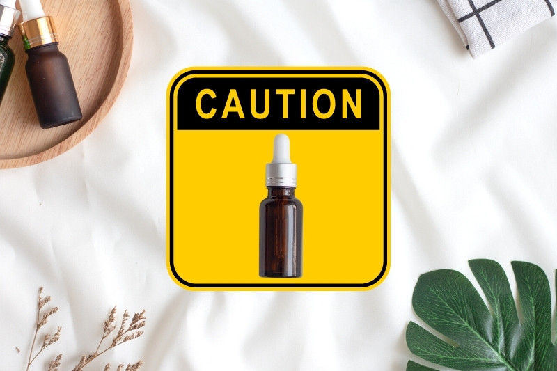 take caution with use of essential oils