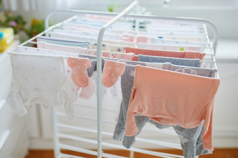 washing newborn clothes