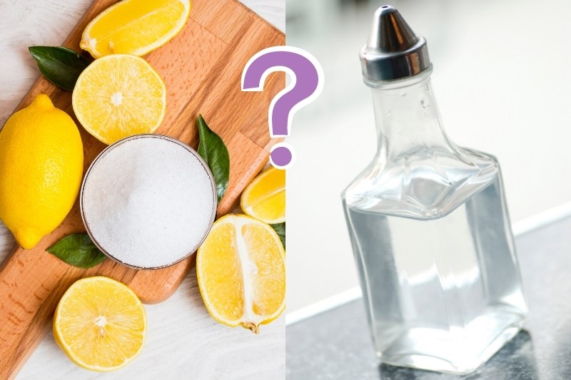 citric acid vs vinegar when cleaning