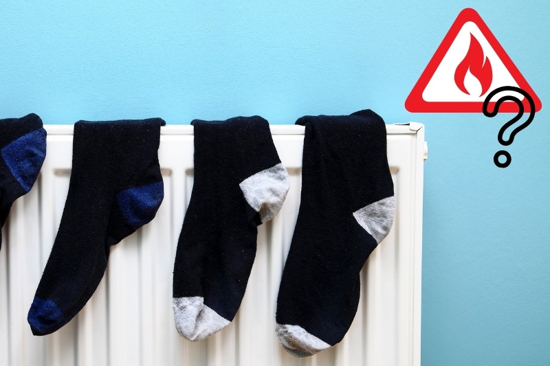 clothes on radiator