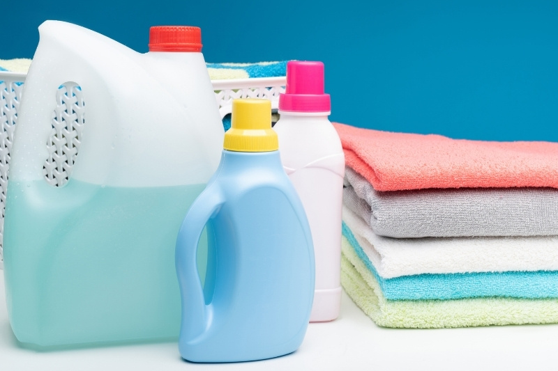 laundry detergent and bleach