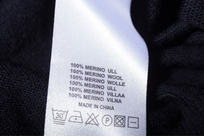 merino wool care label