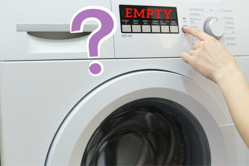 washing machine empty