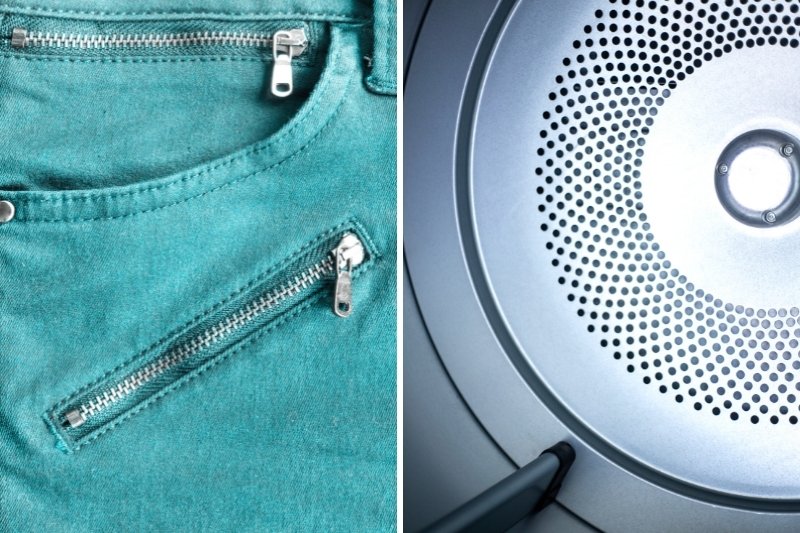 zip pockets and tumble dryer