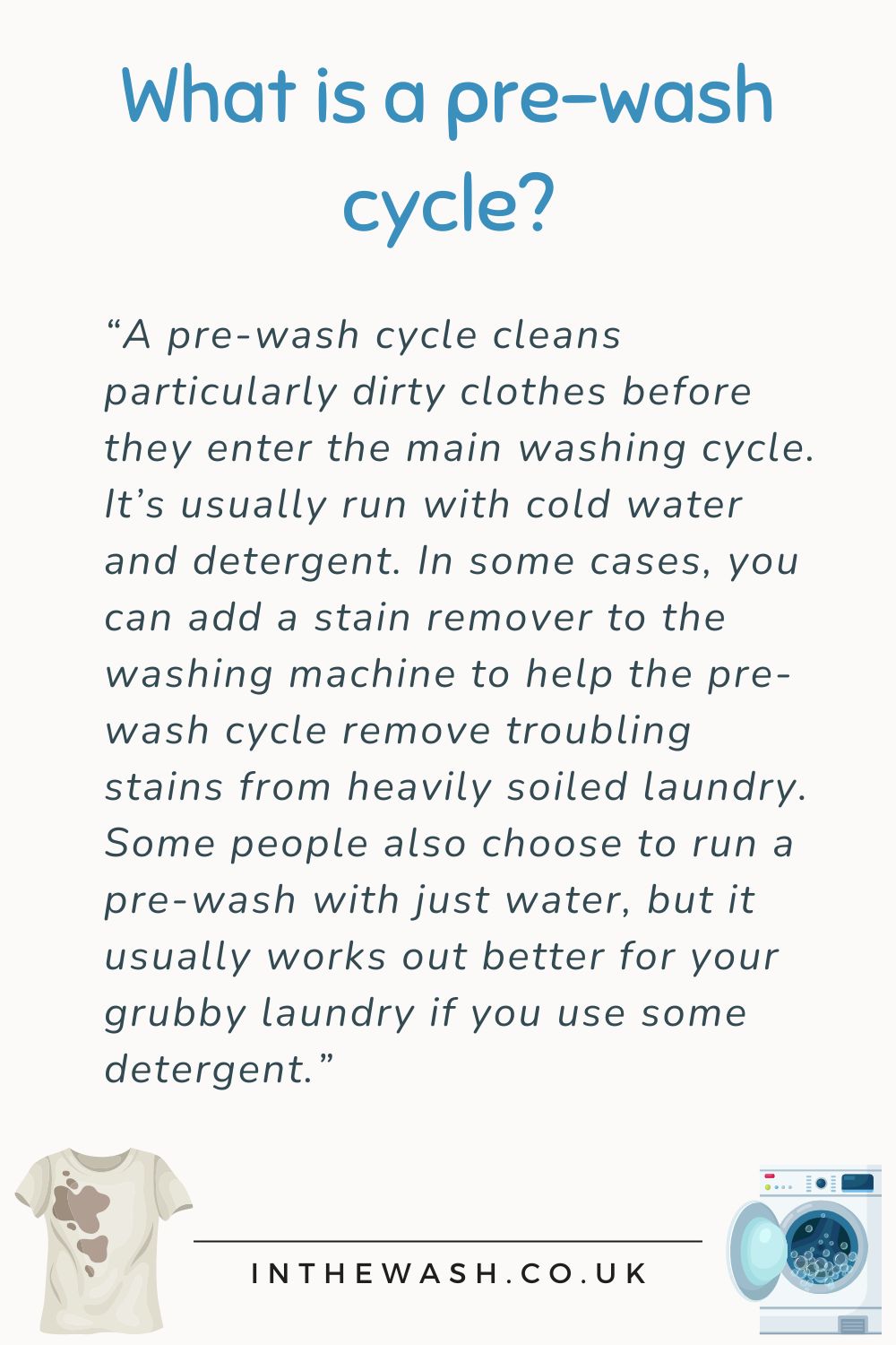 What Is Pre-Wash in a Washing Machine