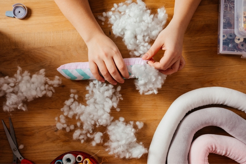 dryer lint as stuff toy filler