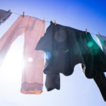 drying laundry under the sun