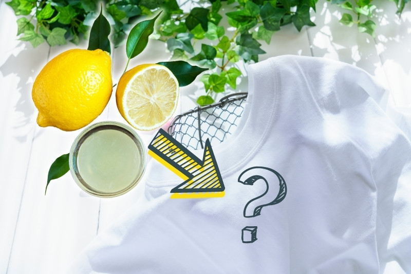 lemon juice on white shirt
