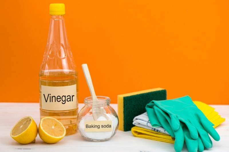 lemon juice vinegar and bicarbonate of soda