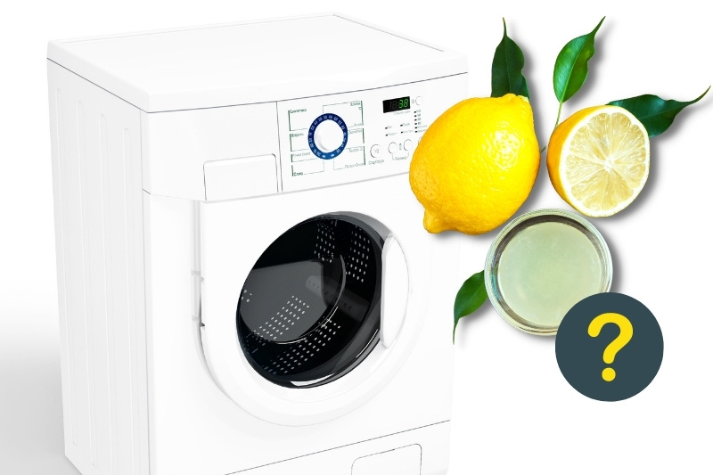 using lemon juice in the washing machine