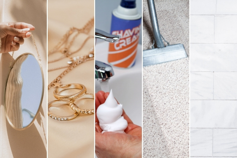 what to clean with shaving foam