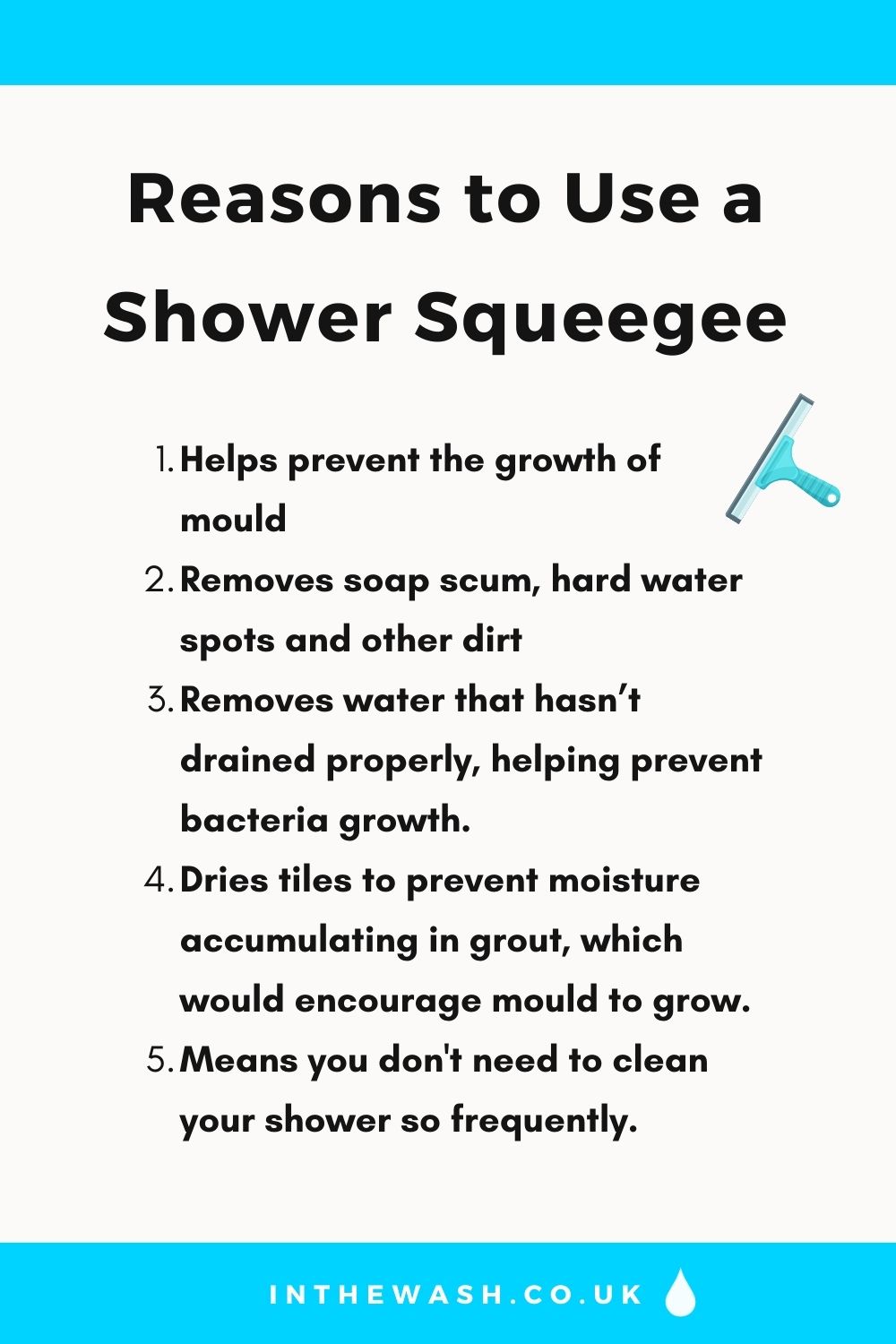 Reasons to use a shower squeegee