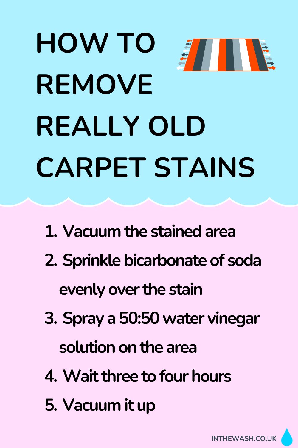 How to remove really old carpet stains