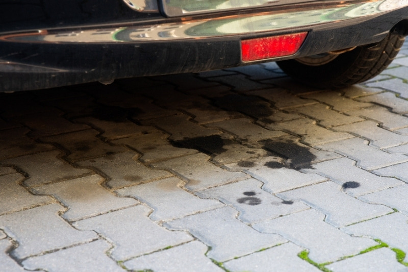 car leaking with oil