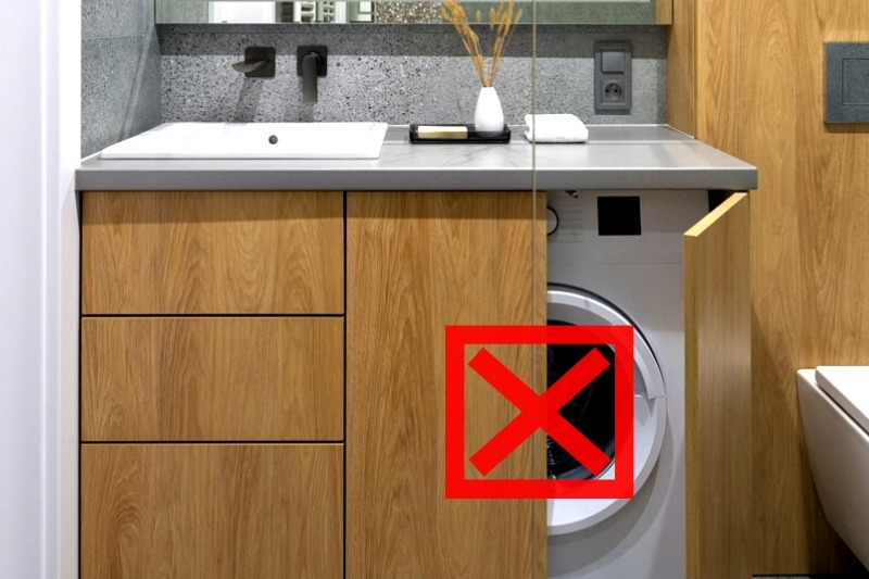 do not put condenser dryer in a cupboard