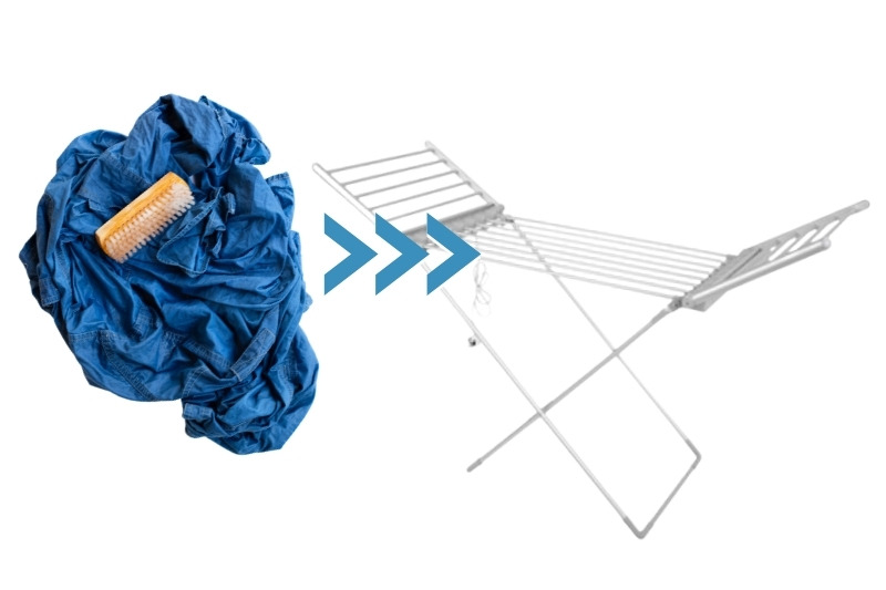 dry jeans fast with heated airer