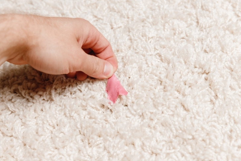 gum on carpet
