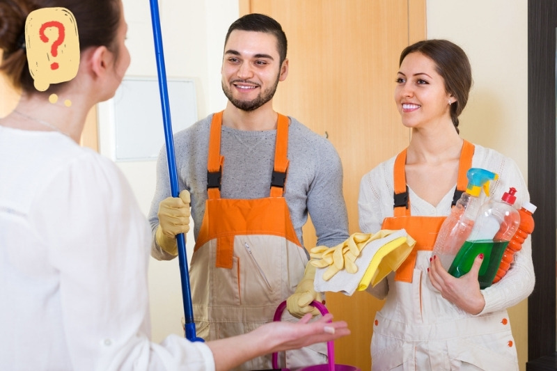 receiving cleaners at home