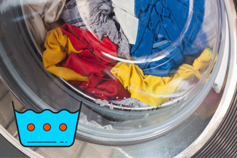rewash clothes with hot water
