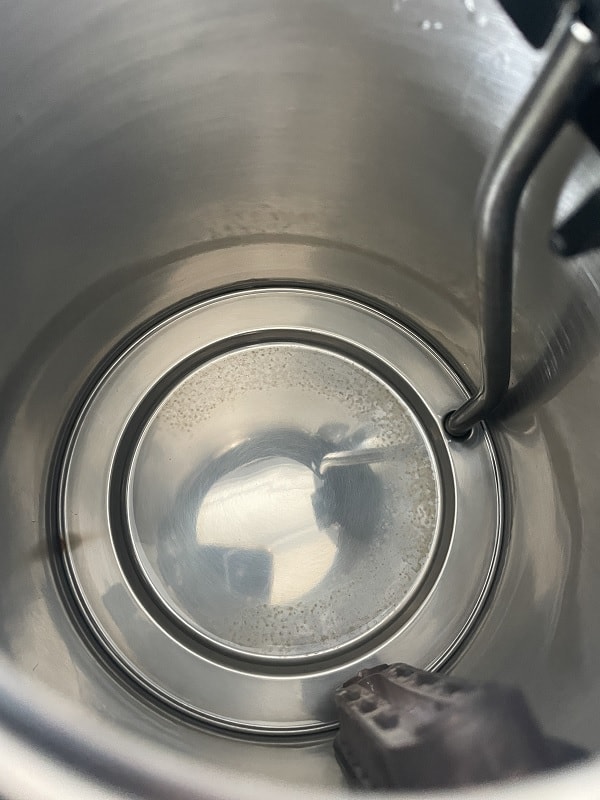 Inside of kettle