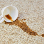 coffee stain on carpet