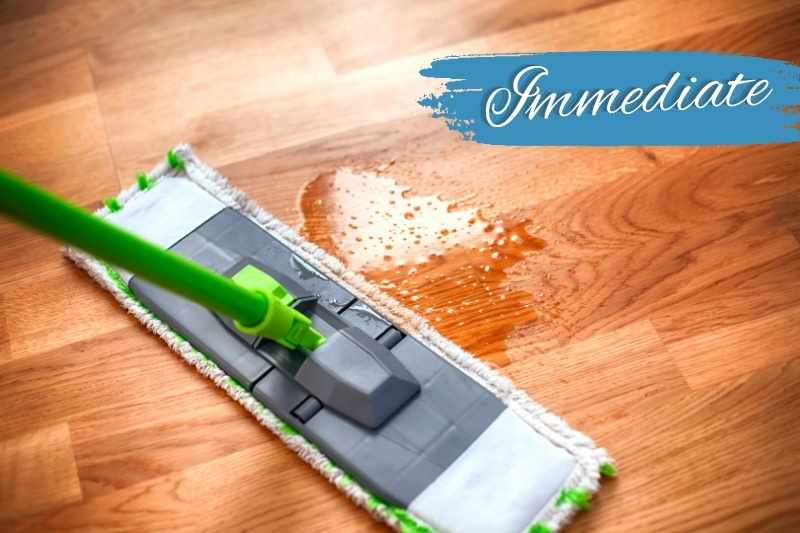 immediate cleaning laminate floors