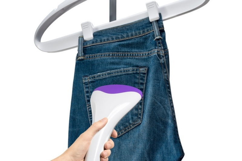 jeans and clothes steamer