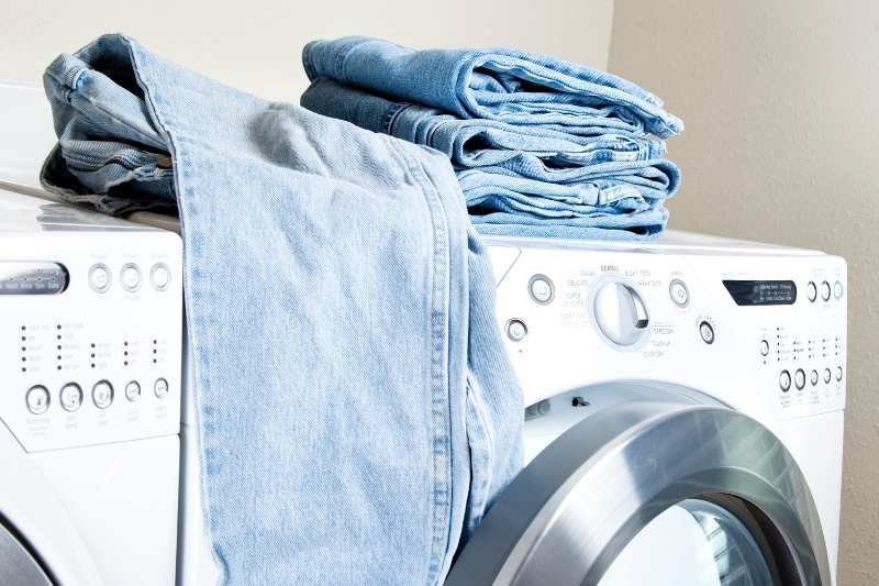 jeans on tumble dryer