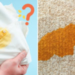 orange juice stains on clothes & carpet