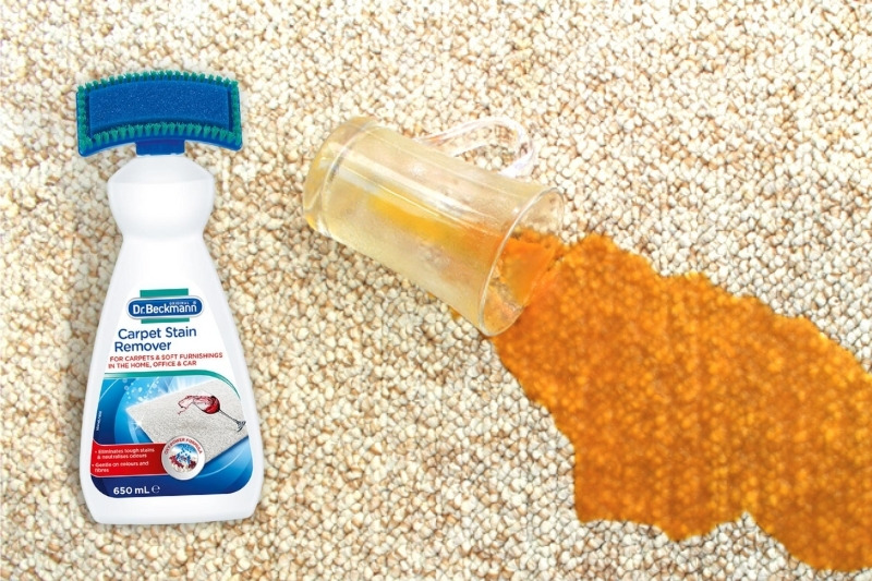 remove orange juice stain from carpet with carpet cleaner