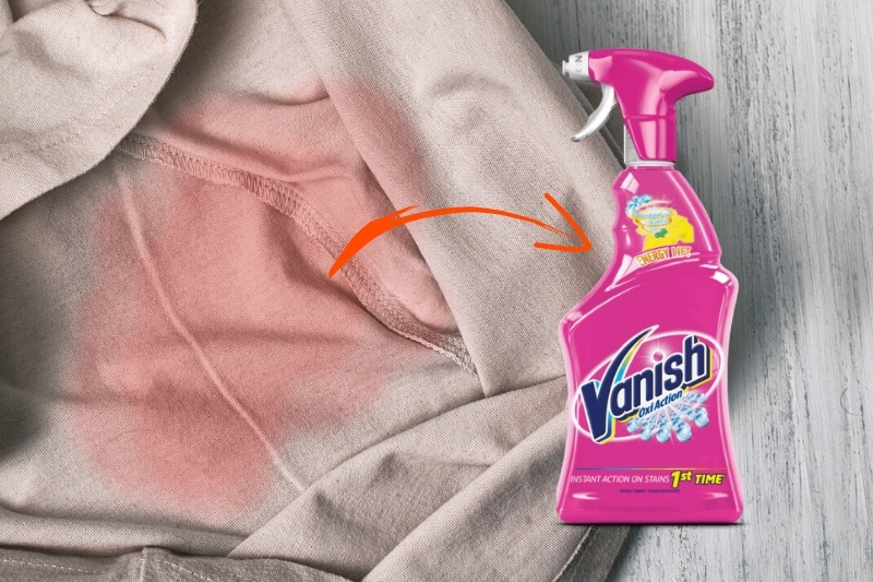 vanish left on garment for too long