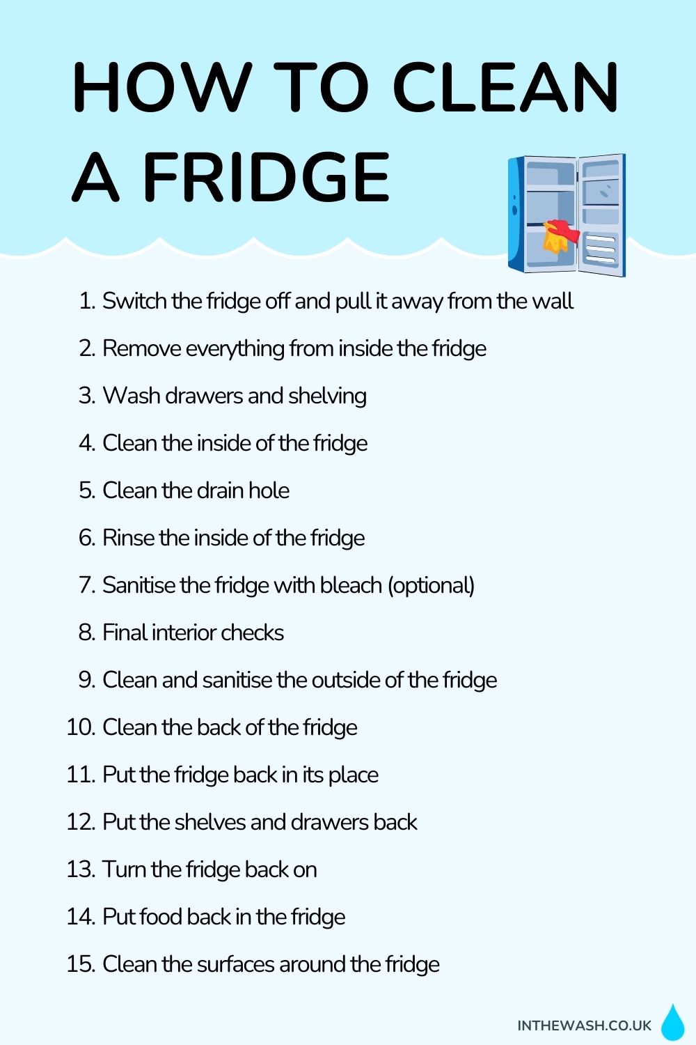 How to clean a fridge