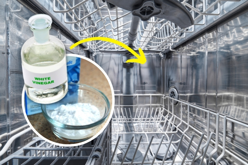 clean inside dishwasher