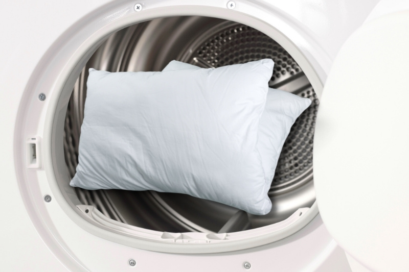 dry pillows with tumble dryer