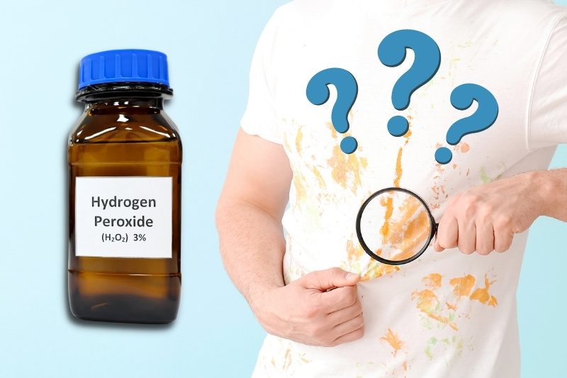 hydrogen peroxide in removing stains