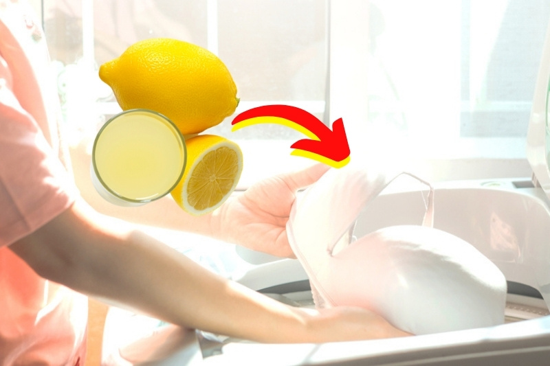 lemon juice to whiten bra