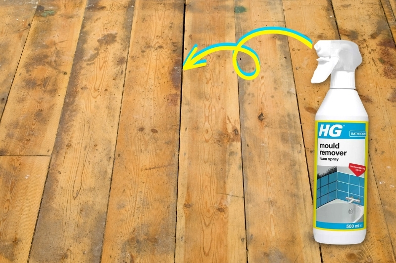 remove mould on floorboards