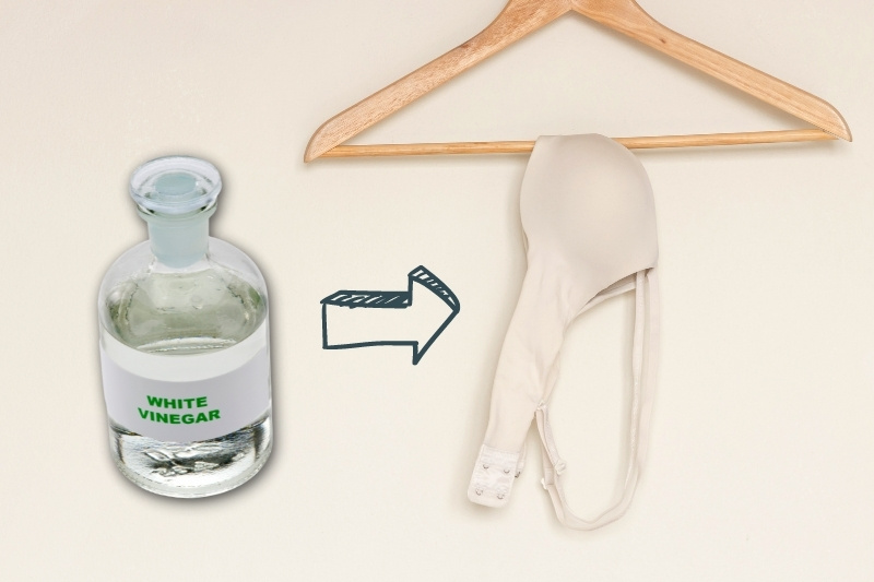 white vinegar to whiten bra