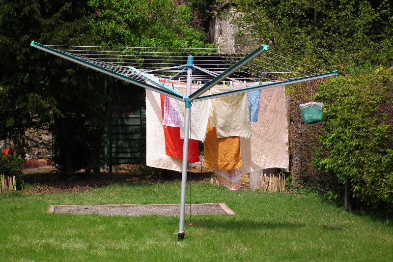 a rotary washing line